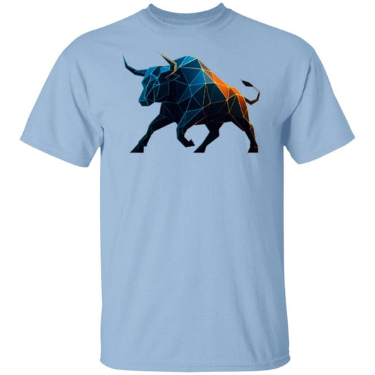 Crypto Bull T-Shirt, Bull Market Crypto Tee, Polygonal Bull Trading Shirt, Bullish Investor Gift