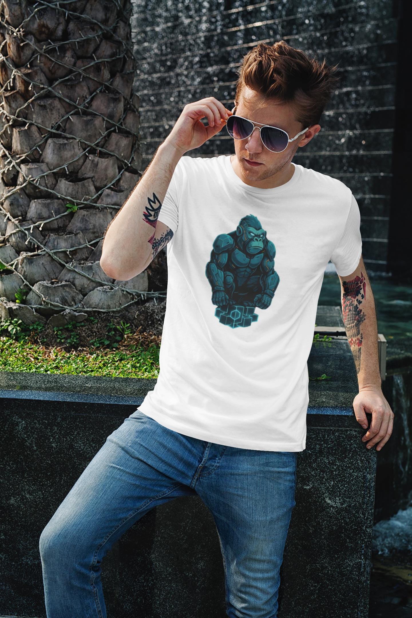 Protocol Primate Tee – Code. Strength. Evolution.