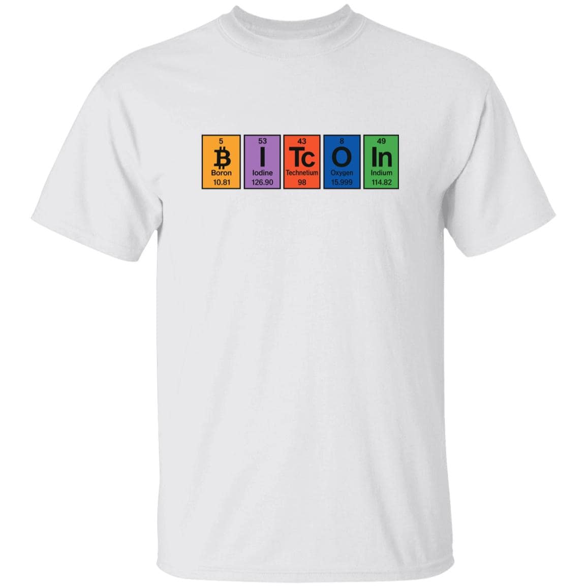 Bitcoin Periodic Table Crypto T Shirt Unisex