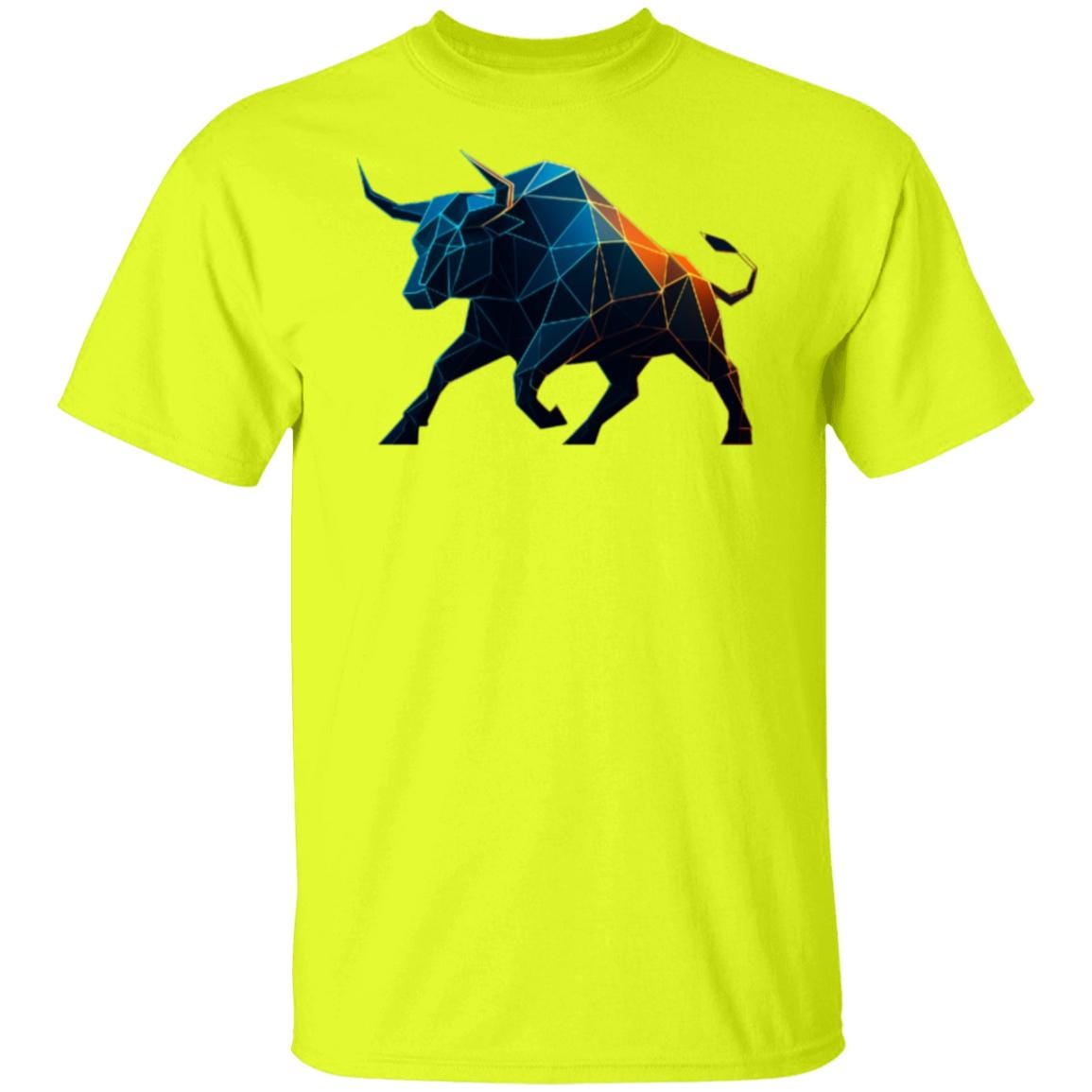 Crypto Bull T-Shirt, Bull Market Crypto Tee, Polygonal Bull Trading Shirt, Bullish Investor Gift