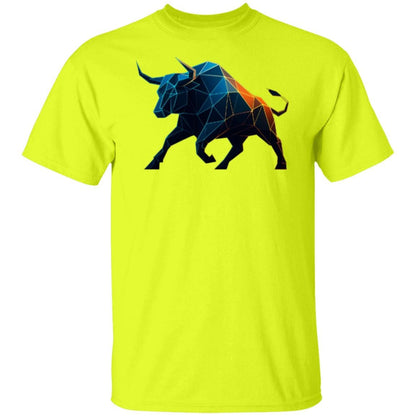 Crypto Bull T-Shirt, Bull Market Crypto Tee, Polygonal Bull Trading Shirt, Bullish Investor Gift