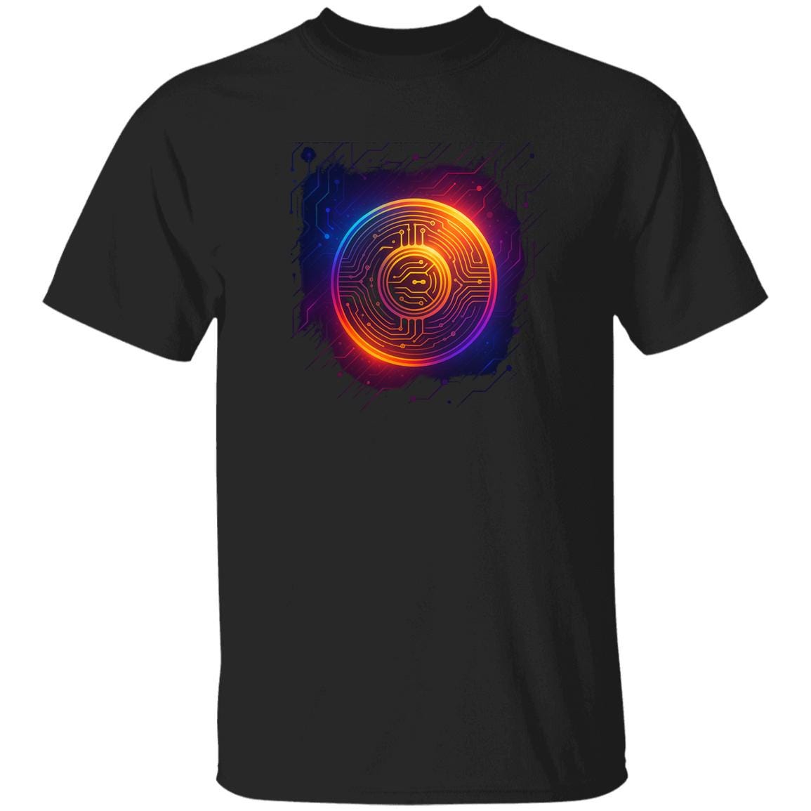 Crypto Circuit Board T-Shirt – Vibrant Digital Currency Tee | Heavyweight Unisex 100% USA Cotton | Blockchain & Bitcoin Gift