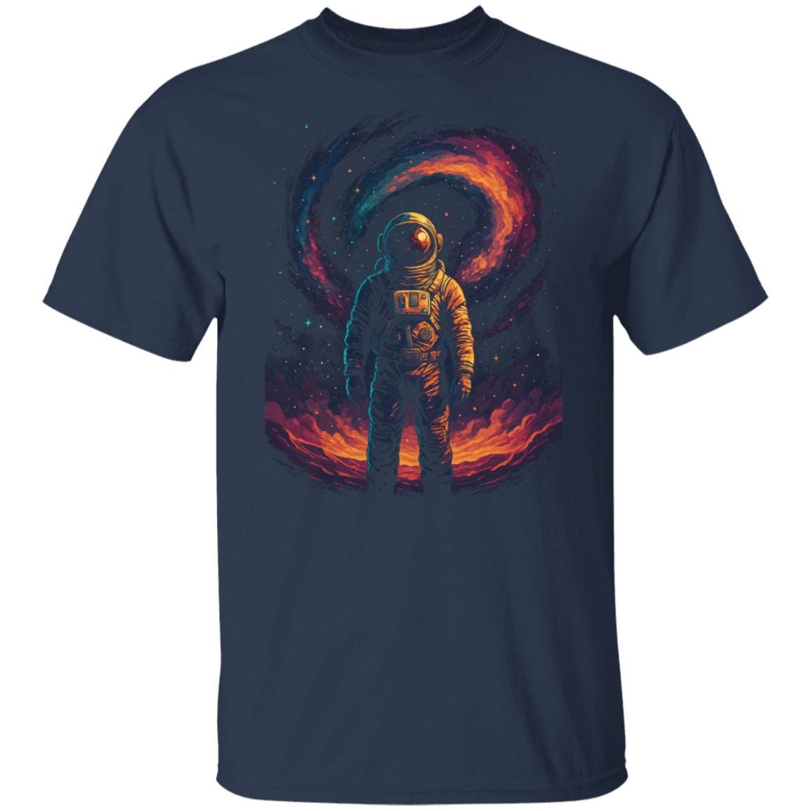Astronaut Galaxy T-Shirt – Space Explorer Heavyweight Unisex Tee | 100% USA Cotton | Cosmic Sci-Fi Gift for Space Lovers
