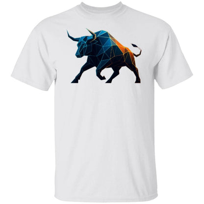 Crypto Bull T-Shirt, Bull Market Crypto Tee, Polygonal Bull Trading Shirt, Bullish Investor Gift