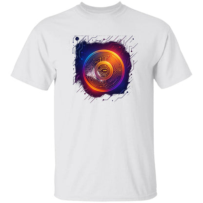 Crypto Circuit Board T-Shirt – Vibrant Digital Currency Tee | Heavyweight Unisex 100% USA Cotton | Blockchain & Bitcoin Gift