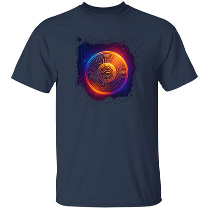 Crypto Circuit Board T-Shirt – Vibrant Digital Currency Tee | Heavyweight Unisex 100% USA Cotton | Blockchain & Bitcoin Gift