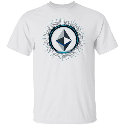 Futuristic Ethereum T-Shirt – Minimalist Crypto Apparel