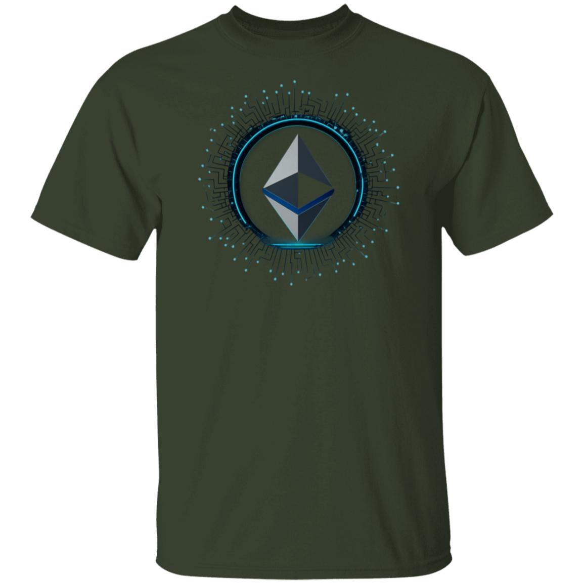 Futuristic Ethereum T-Shirt – Minimalist Crypto Apparel