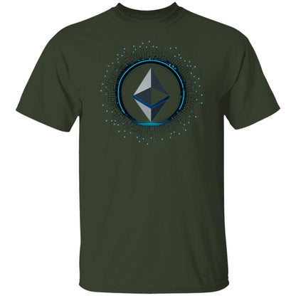 Futuristic Ethereum T-Shirt – Minimalist Crypto Apparel