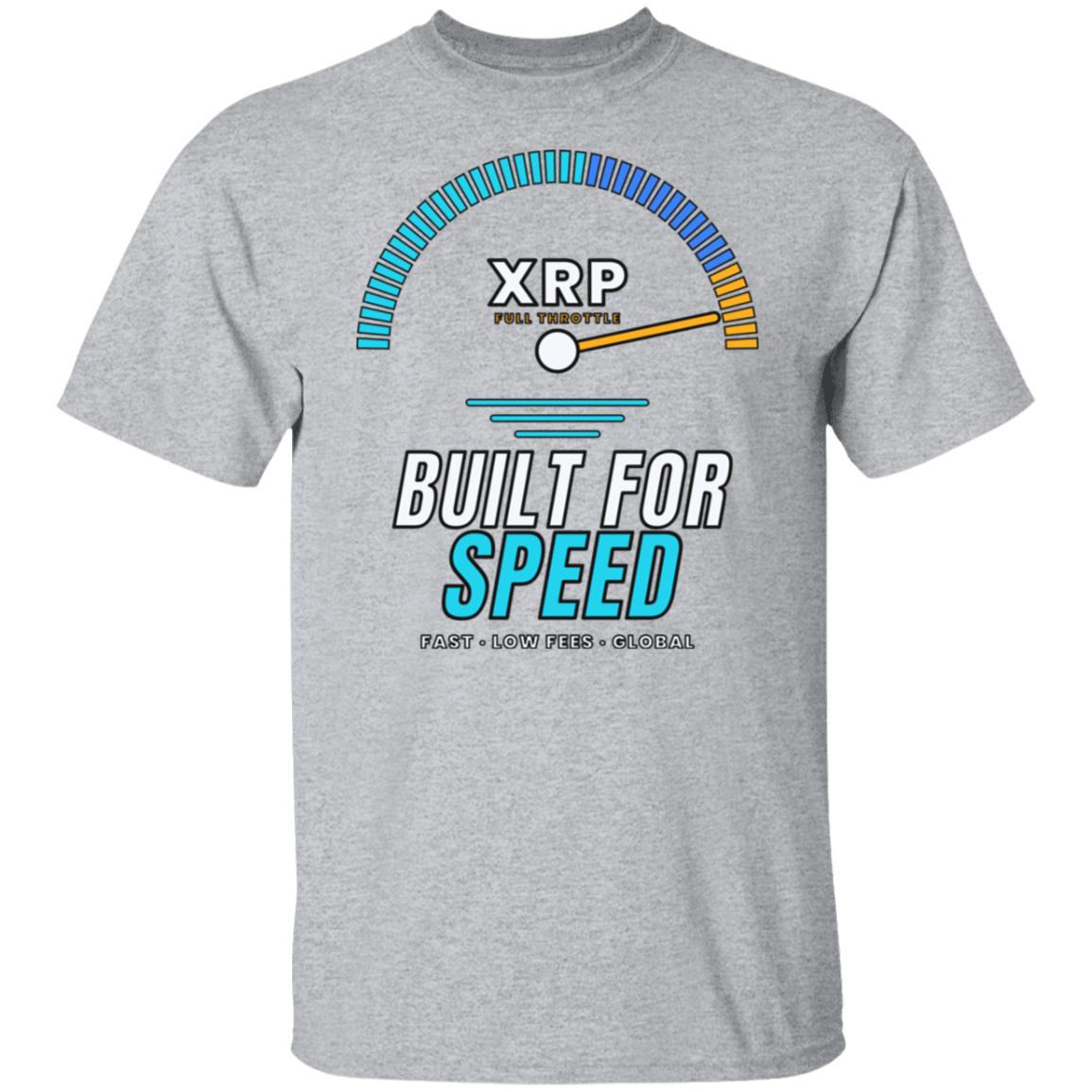 XRP Shirt, XRP Built For Speed Crypto T-Shirt, XRP Holder Gift, Cryptocurrency Tee, Crypto Investor Gift, Altcoin Shirt