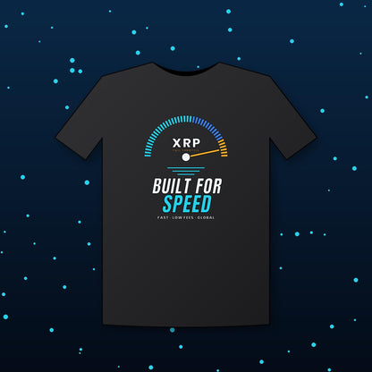 XRP Shirt, XRP Built For Speed Crypto T-Shirt, XRP Holder Gift, Cryptocurrency Tee, Crypto Investor Gift, Altcoin Shirt
