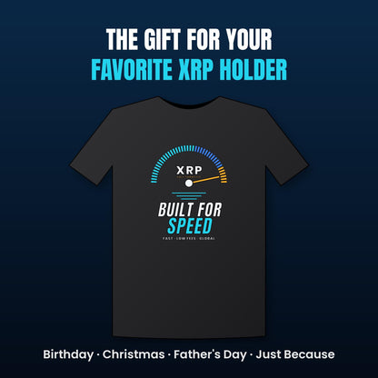 XRP Shirt, XRP Built For Speed Crypto T-Shirt, XRP Holder Gift, Cryptocurrency Tee, Crypto Investor Gift, Altcoin Shirt