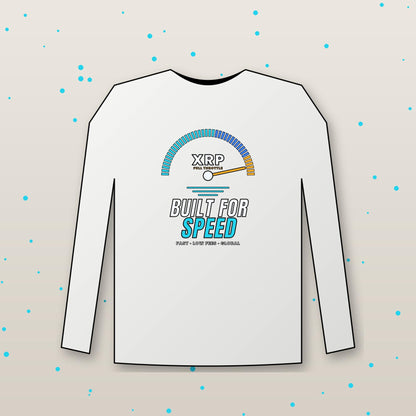 XRP Long Sleeve Shirt, XRP Built For Speed Crypto Tee, XRP Holder Gift, Cryptocurrency Shirt, Crypto Investor Gift