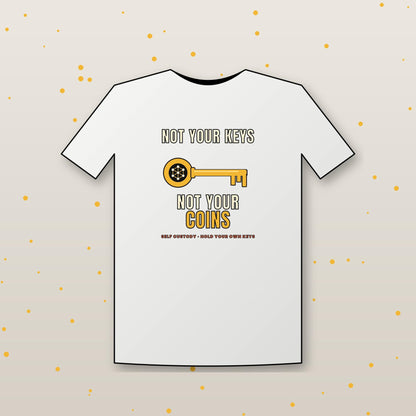 Not Your Keys Not Your Coins Shirt, Crypto Self Custody T-Shirt, HODL Tee, Crypto Wallet Gift, Blockchain Shirt, Bitcoin Ethereum Gift