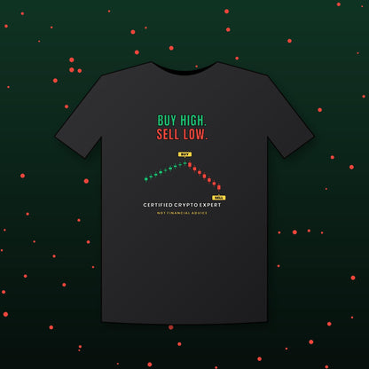 Buy High Sell Low Shirt, Funny Crypto T-Shirt, Day Trader Gift, Stock Market Humor Tee, Crypto Investor Shirt, Trading Meme Tee