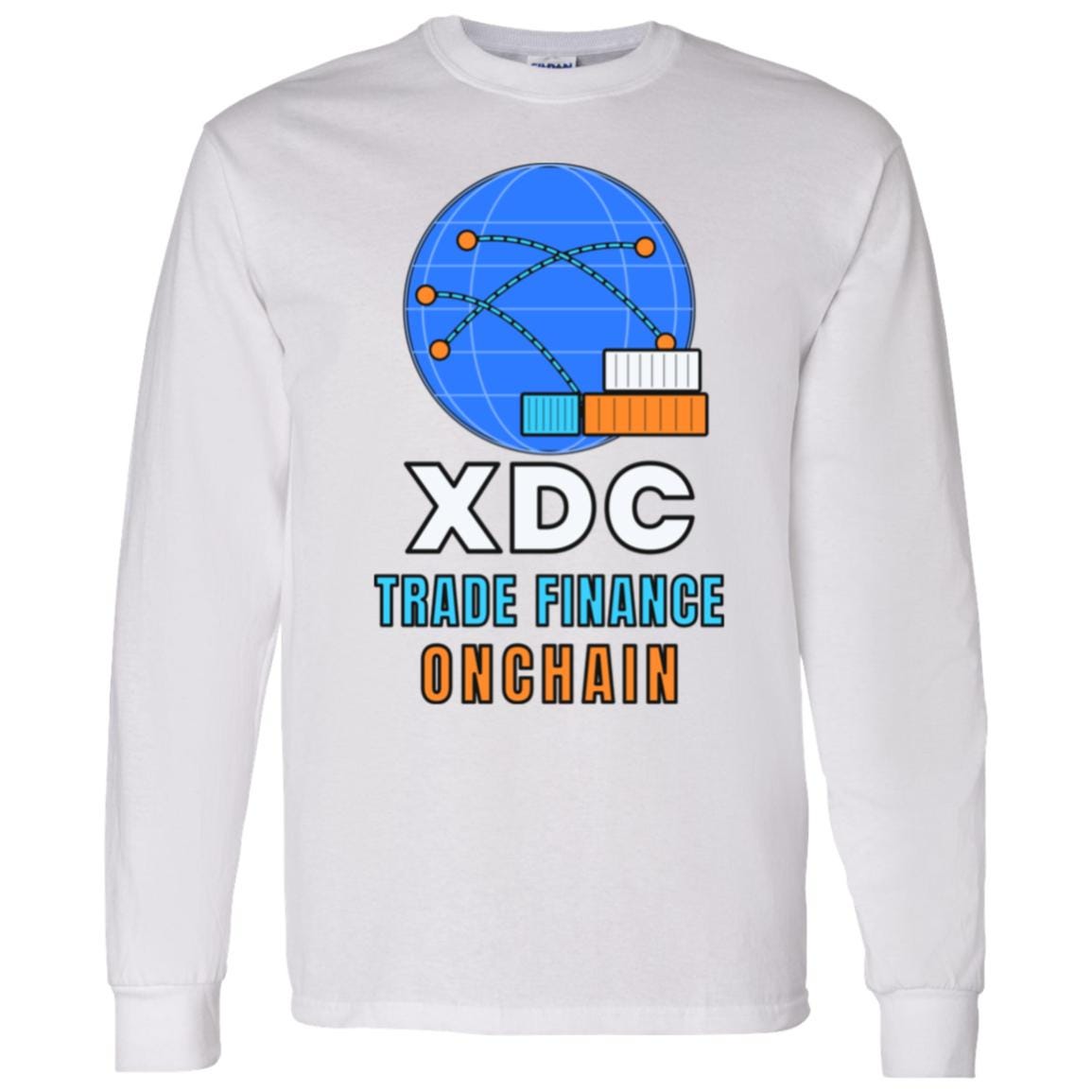 XDC Long Sleeve Shirt, Trade Finance Onchain Crypto Tee, XDC Network Holder Gift, Real World Asset Shirt, Crypto Investor Gift
