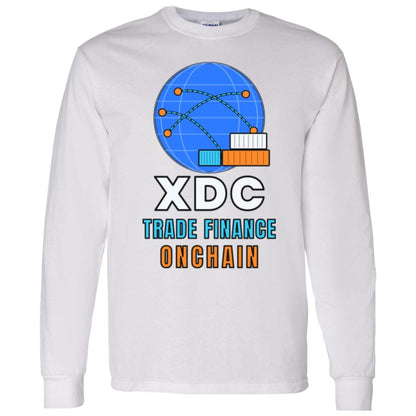 XDC Long Sleeve Shirt, Trade Finance Onchain Crypto Tee, XDC Network Holder Gift, Real World Asset Shirt, Crypto Investor Gift
