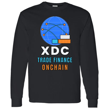 XDC Long Sleeve Shirt, Trade Finance Onchain Crypto Tee, XDC Network Holder Gift, Real World Asset Shirt, Crypto Investor Gift
