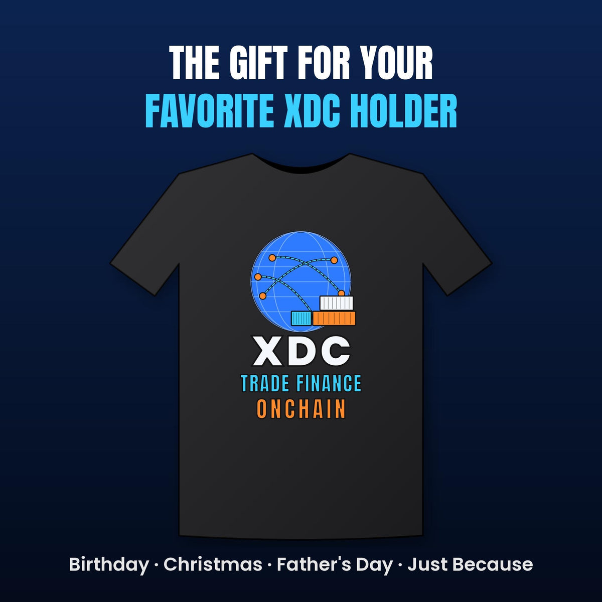 XDC Shirt, Trade Finance Onchain Crypto T-Shirt, XDC Network Holder Gift, Real World Asset Tee, Blockchain Shirt, Crypto Investor Gift