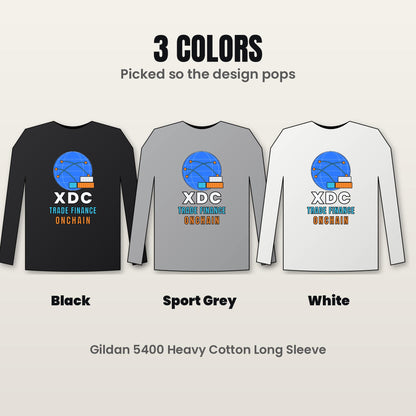 XDC Long Sleeve Shirt, Trade Finance Onchain Crypto Tee, XDC Network Holder Gift, Real World Asset Shirt, Crypto Investor Gift