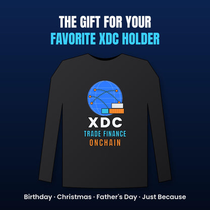 XDC Long Sleeve Shirt, Trade Finance Onchain Crypto Tee, XDC Network Holder Gift, Real World Asset Shirt, Crypto Investor Gift