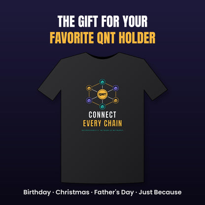 QNT Shirt, Quant Crypto T-Shirt, Connect Every Chain, QNT Holder Gift, Interoperability Tee, Blockchain Shirt, Crypto Investor Gift