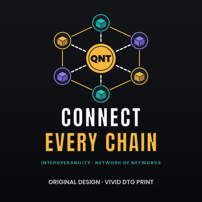 QNT Long Sleeve Shirt, Quant Crypto Tee, Connect Every Chain, QNT Holder Gift, Interoperability Shirt, Crypto Investor Gift