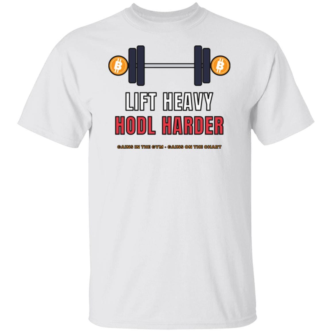 Lift Heavy Hodl Harder Shirt, Bitcoin Gym T-Shirt, Crypto Workout Tee, Weightlifting Gift, Funny Crypto Gym Shirt