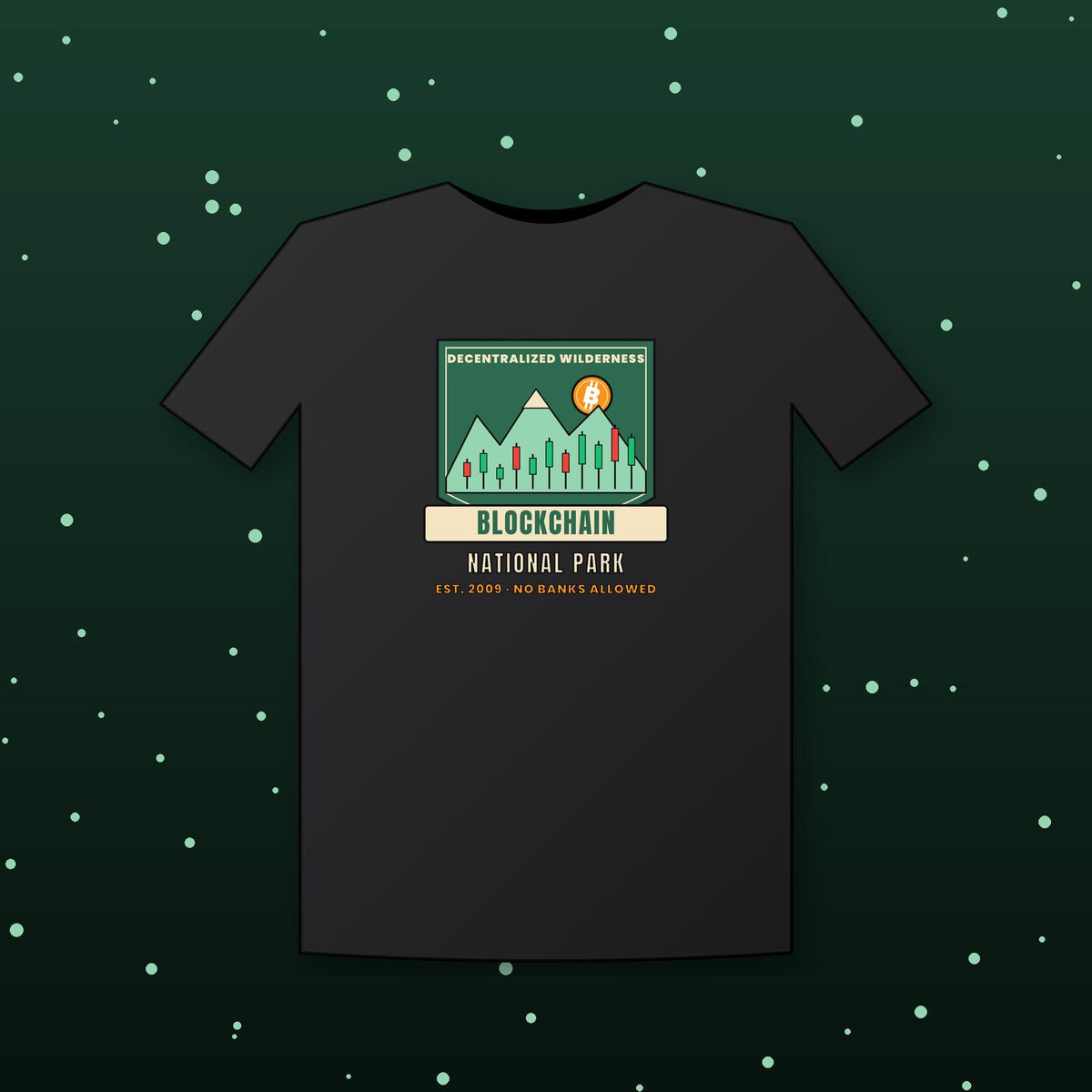 Blockchain National Park Shirt, Funny Bitcoin T-Shirt, Vintage Park Badge Crypto Tee, Hiking Crypto Gift, Crypto Investor Gift