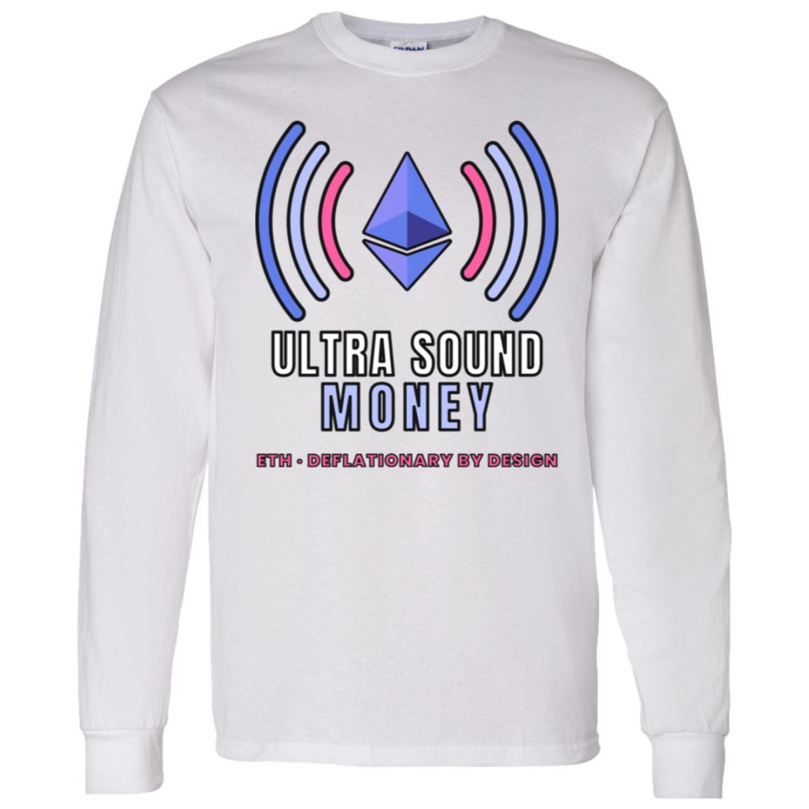 Ultra Sound Money Long Sleeve Shirt, Ethereum Tee, ETH Crypto Shirt, Crypto Investor Gift, Blockchain Gift