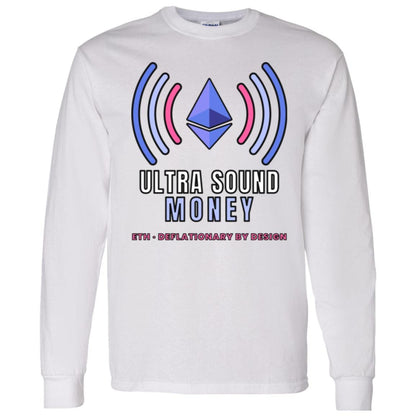 Ultra Sound Money Long Sleeve Shirt, Ethereum Tee, ETH Crypto Shirt, Crypto Investor Gift, Blockchain Gift
