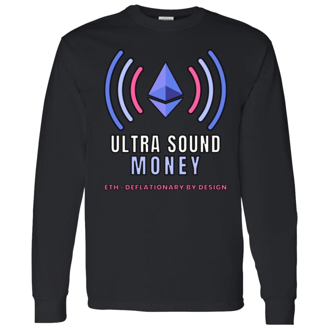Ultra Sound Money Long Sleeve Shirt, Ethereum Tee, ETH Crypto Shirt, Crypto Investor Gift, Blockchain Gift