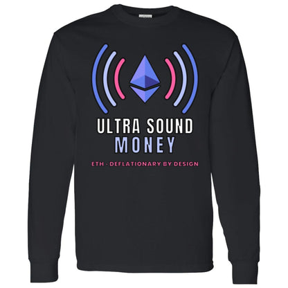 Ultra Sound Money Long Sleeve Shirt, Ethereum Tee, ETH Crypto Shirt, Crypto Investor Gift, Blockchain Gift
