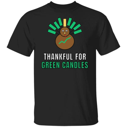 Thankful For Green Candles Shirt, Funny Thanksgiving Crypto T-Shirt, Turkey Trader Tee, Stock Market Thanksgiving Gift