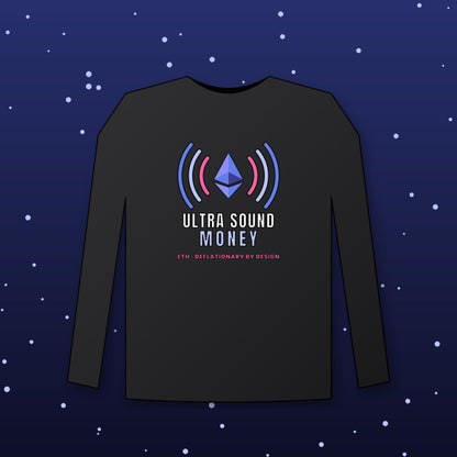 Ultra Sound Money Long Sleeve Shirt, Ethereum Tee, ETH Crypto Shirt, Crypto Investor Gift, Blockchain Gift