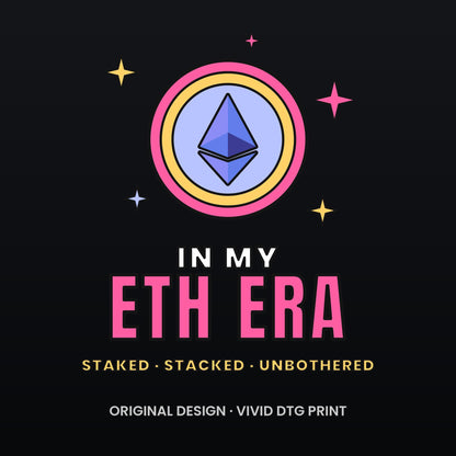 In My ETH Era Long Sleeve Shirt, Ethereum Tee, Retro Crypto Shirt, Crypto Girl Gift, Ethereum Gift