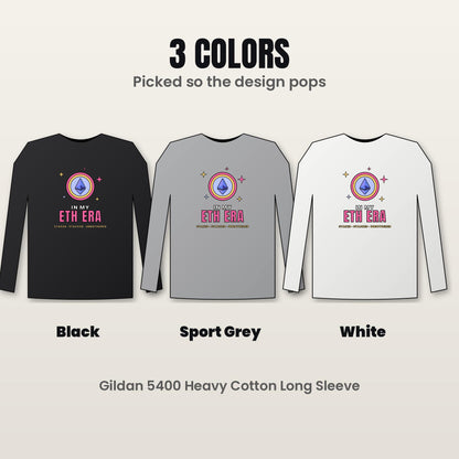 In My ETH Era Long Sleeve Shirt, Ethereum Tee, Retro Crypto Shirt, Crypto Girl Gift, Ethereum Gift