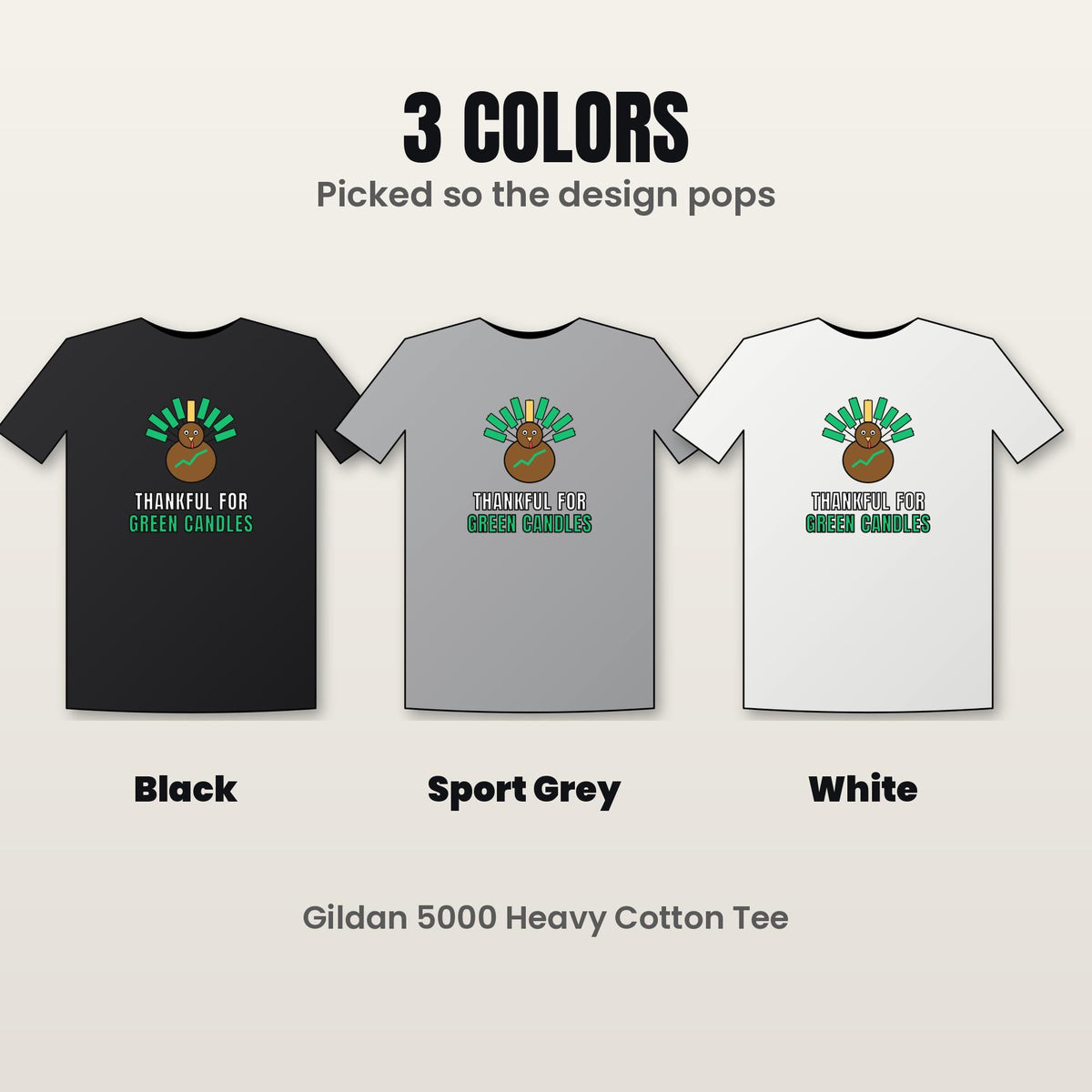 Thankful For Green Candles Shirt, Funny Thanksgiving Crypto T-Shirt, Turkey Trader Tee, Stock Market Thanksgiving Gift