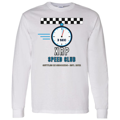 XRP Speed Club Long Sleeve Shirt, XRP Tee, Retro Racing Crypto Shirt, XRP Army Gift