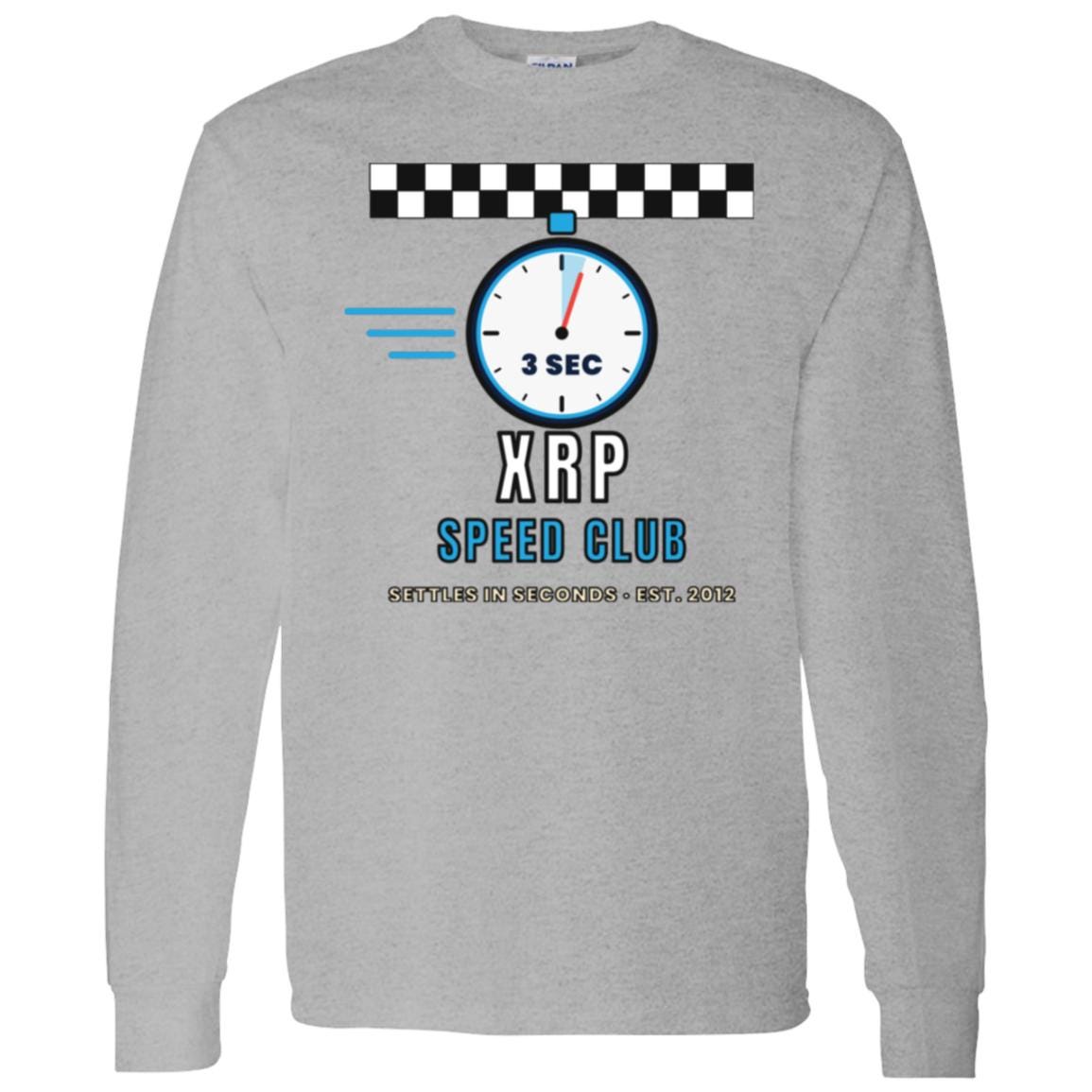 XRP Speed Club Long Sleeve Shirt, XRP Tee, Retro Racing Crypto Shirt, XRP Army Gift