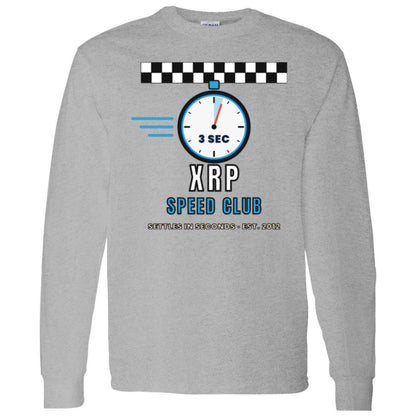 XRP Speed Club Long Sleeve Shirt, XRP Tee, Retro Racing Crypto Shirt, XRP Army Gift