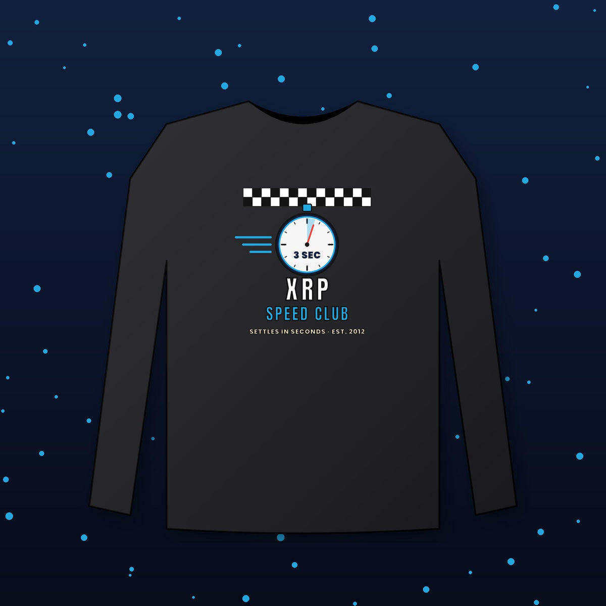 XRP Speed Club Long Sleeve Shirt, XRP Tee, Retro Racing Crypto Shirt, XRP Army Gift