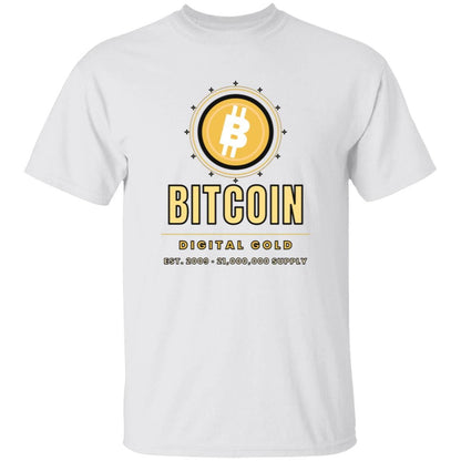 Gold Bitcoin Shirt, Digital Gold T-Shirt, Bitcoin Gift For Men, Crypto Investor Tee, BTC Shirt, Bitcoin Lover Gift