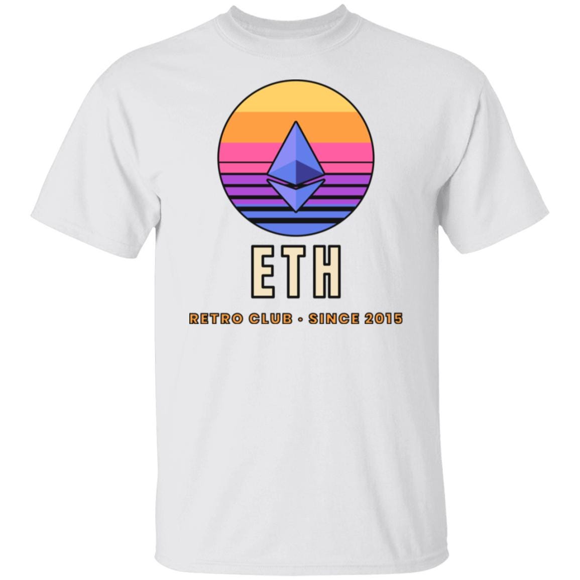 Ethereum Sunset Shirt, Retro ETH T-Shirt, Vintage Crypto Tee, Ethereum Gift, ETH Holder Gift, Crypto Investor Shirt