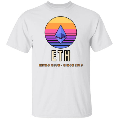 Ethereum Sunset Shirt, Retro ETH T-Shirt, Vintage Crypto Tee, Ethereum Gift, ETH Holder Gift, Crypto Investor Shirt