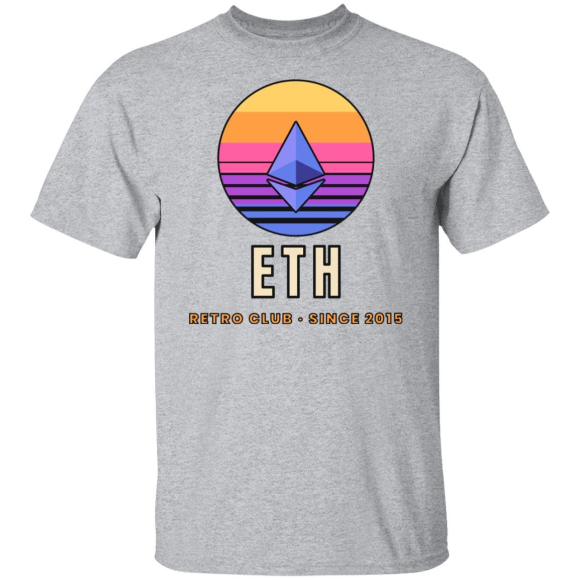 Ethereum Sunset Shirt, Retro ETH T-Shirt, Vintage Crypto Tee, Ethereum Gift, ETH Holder Gift, Crypto Investor Shirt