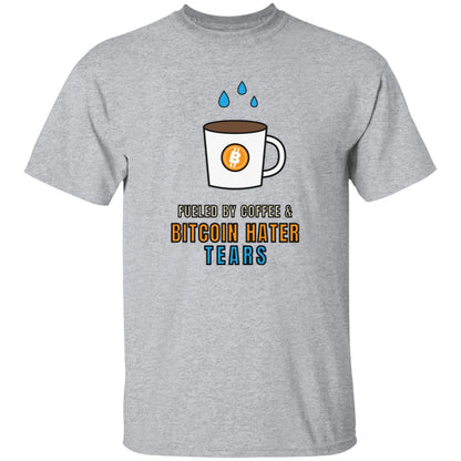 Bitcoin Hater Tears Shirt, Funny Bitcoin T-Shirt, Coffee And Crypto Tee, Bitcoin Gift, Crypto Humor Shirt