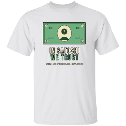 In Satoshi We Trust Shirt, Bitcoin Banknote T-Shirt, Funny Bitcoin Tee, Crypto Gift For Men, Satoshi Nakamoto Shirt