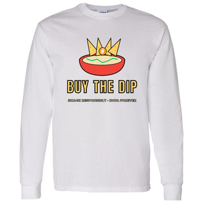 Buy The Dip Long Sleeve Shirt, Funny Bitcoin Tee, Chips And Dip Crypto Shirt, Crypto Trader Gift