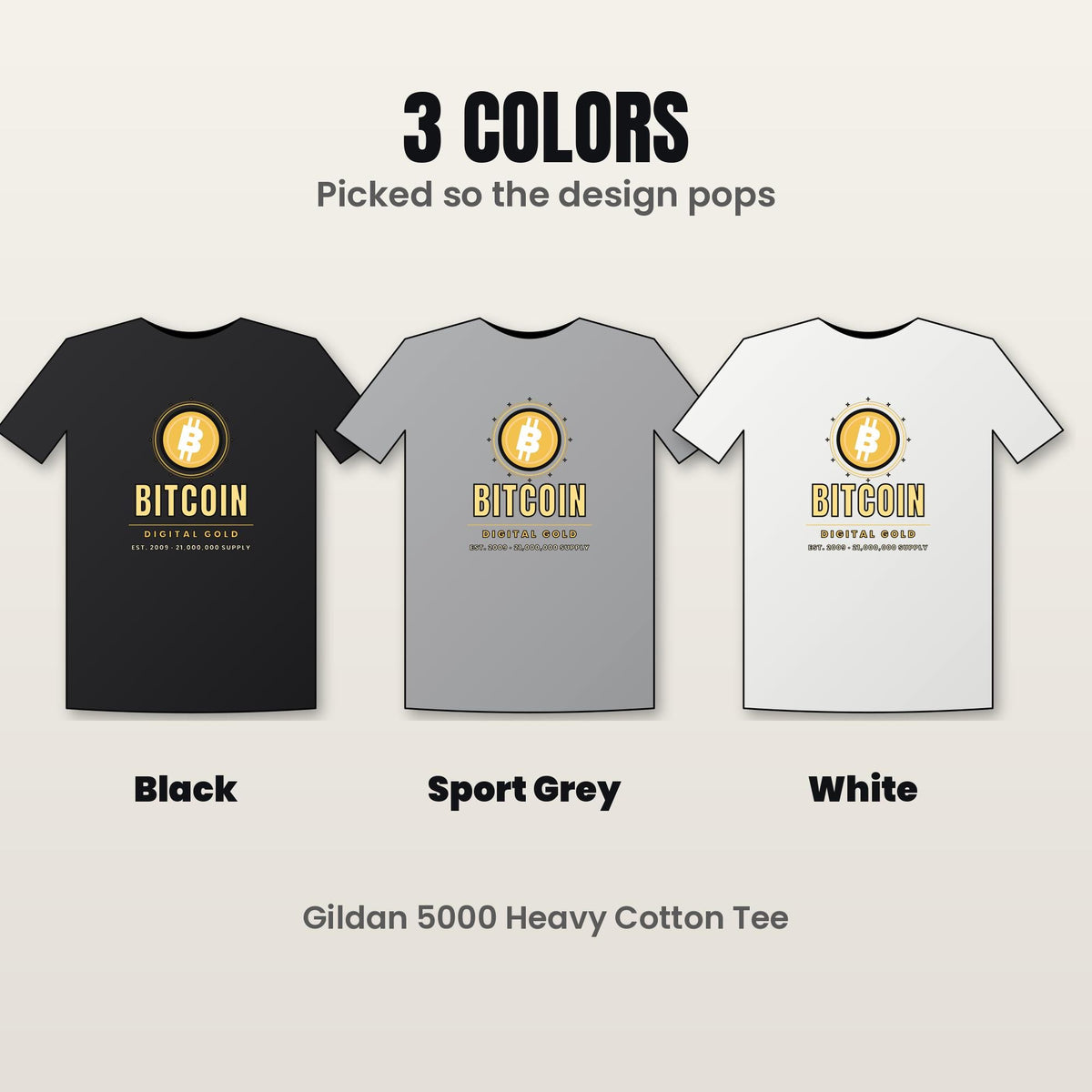 Gold Bitcoin Shirt, Digital Gold T-Shirt, Bitcoin Gift For Men, Crypto Investor Tee, BTC Shirt, Bitcoin Lover Gift